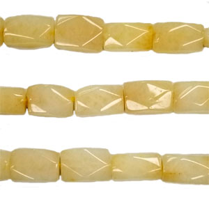 YELLOW AVENTURINE FACETED CUTTING NUGGET 8X14MM